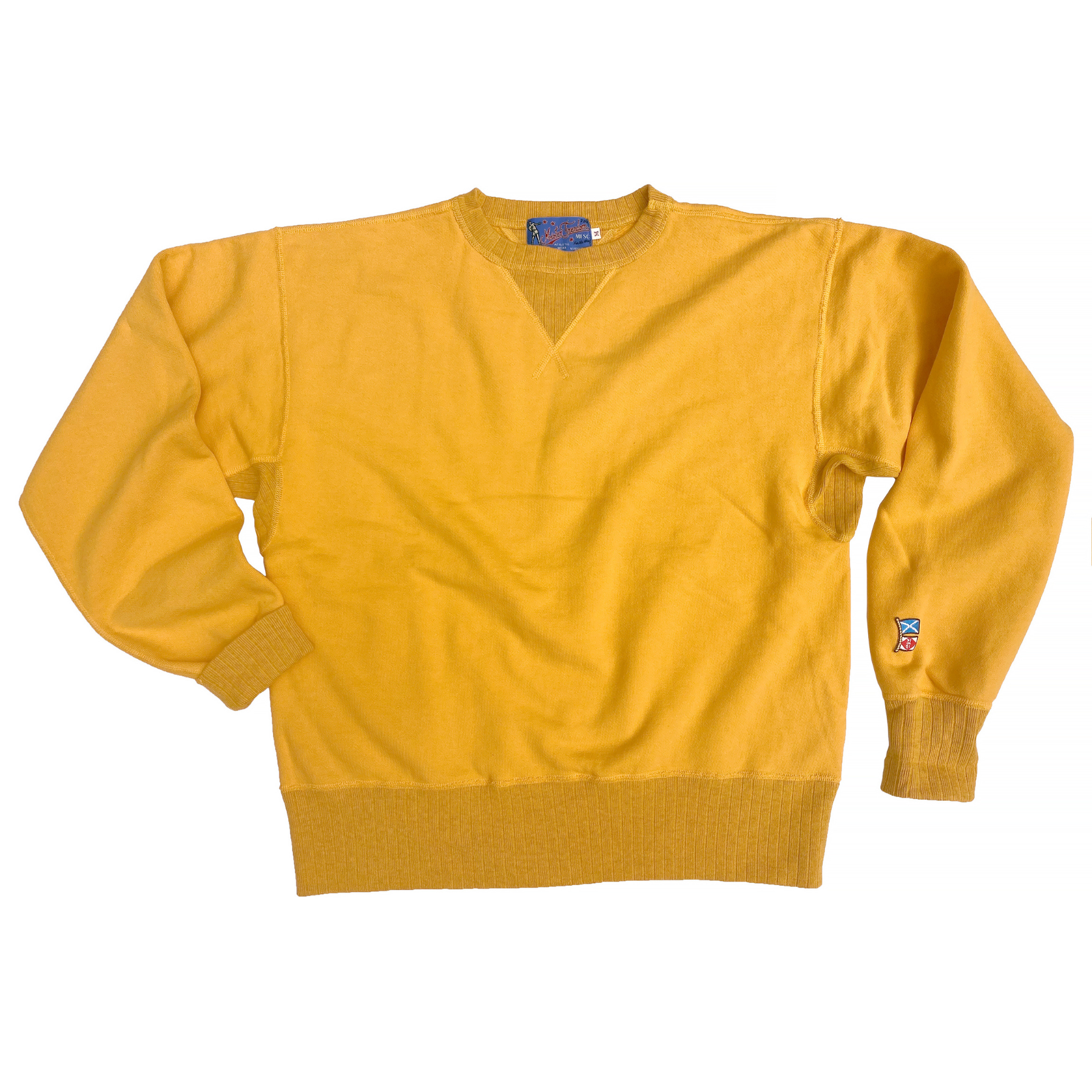 スウェット・トレーナー COVERNAT Authentic Logo Man to Man Yellow Covernat Unisex Authentic Logo Hoodie Yellow | Sweatshirts