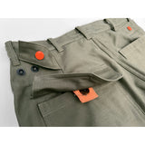 Mister Freedom® MECHANIC Utility Trousers, OG-107 cotton sateen - Quick release side cinch tabs, 2-inch waist adjustment.