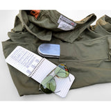 Mister Freedom® MECHANIC Utility Trousers, OG-107 cotton sateen - mfsc “Survival School” double labeling: woven rayon “MFSC NAVAL CLOTHING TAILOR” topped with printed “EXPERIMENTAL RESEARCH UNIT” labels.