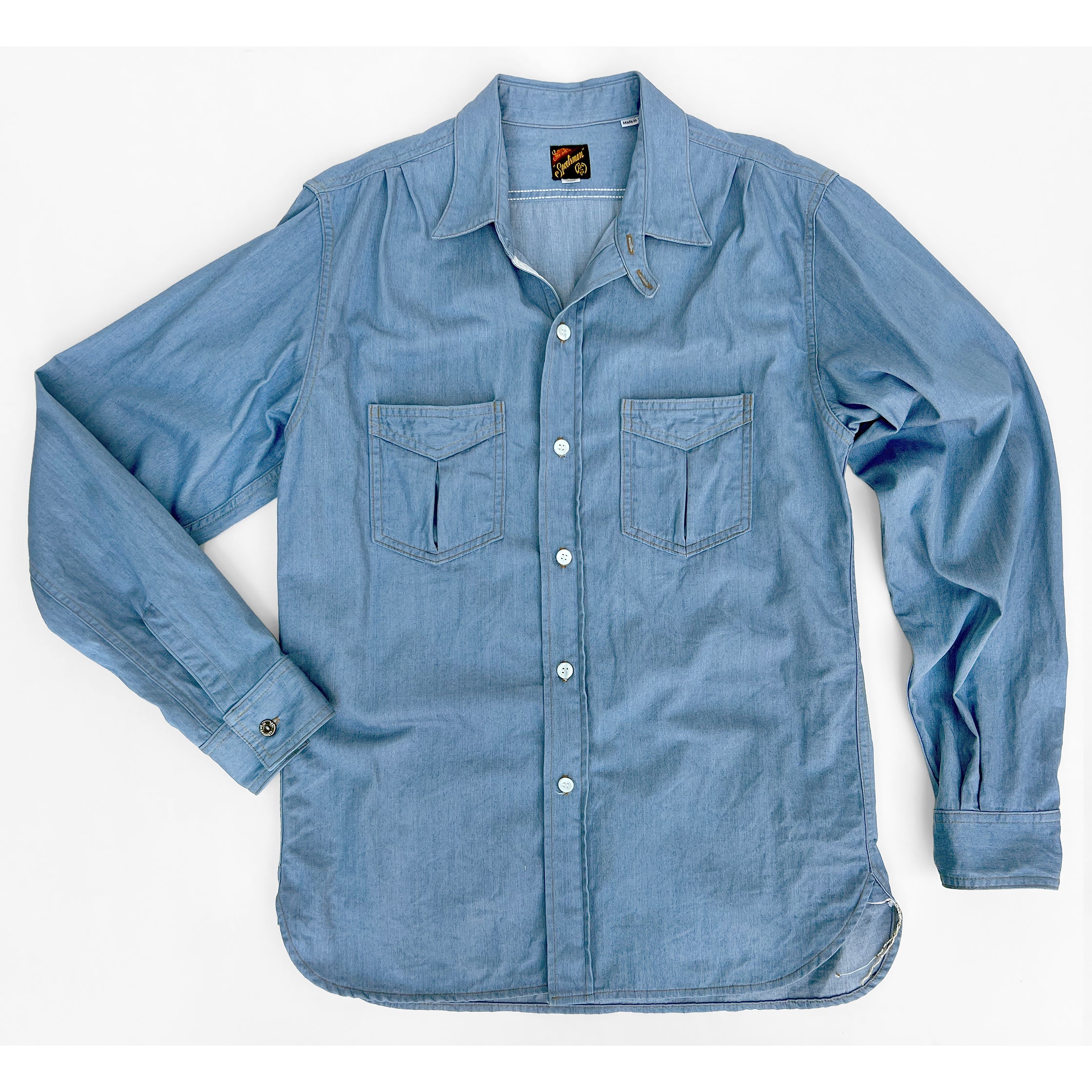 Ice Blue Denim Shirt