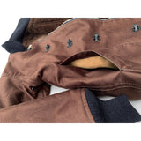 N-1H Deck Jacket Original teardrop hand-warmer “D” pockets, lined with golden brown cotton corduroy
