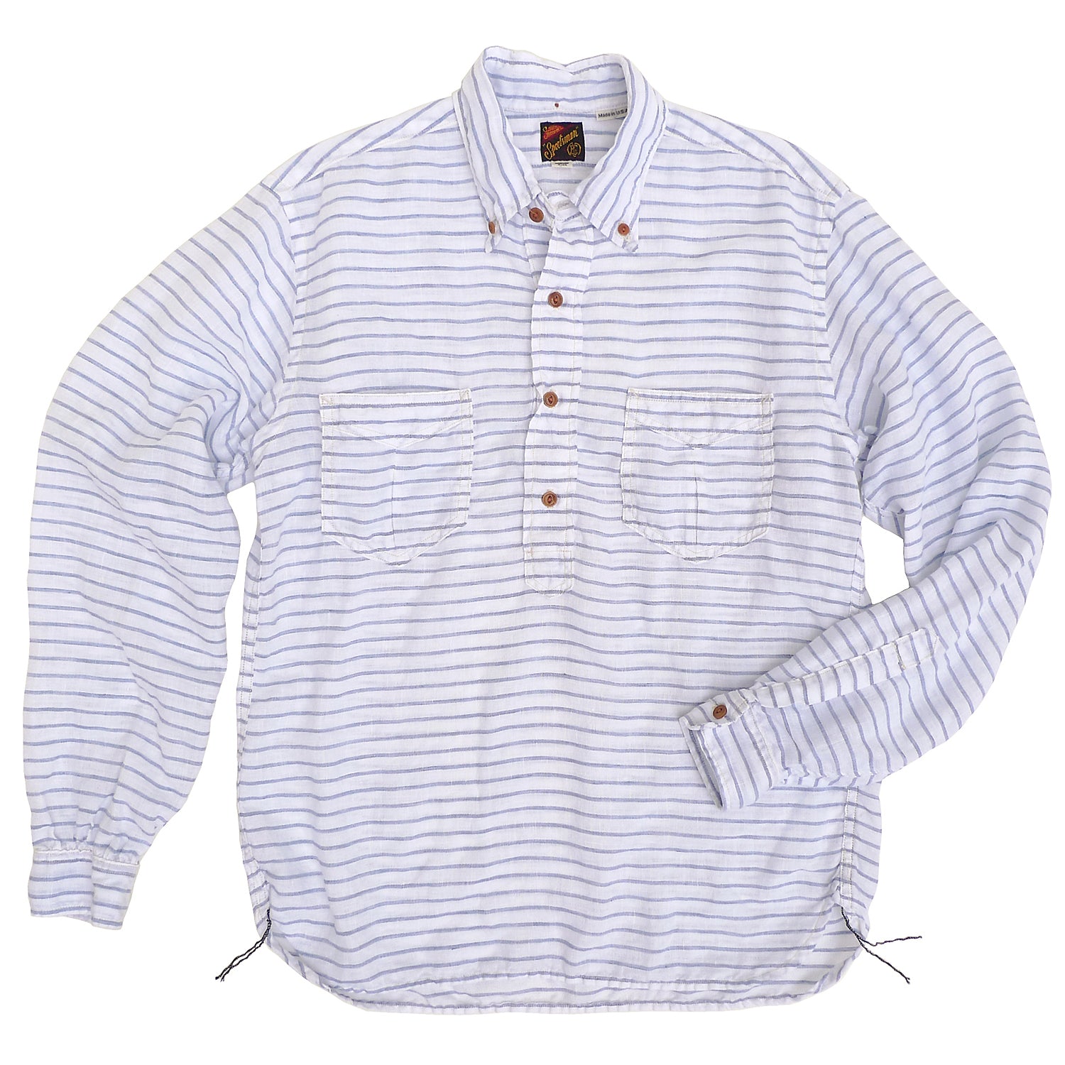 Hella ヘラ　linen stripe shirt Hella (ヘラ) linen stripe shirt 25春夏【h251-36】シャツ