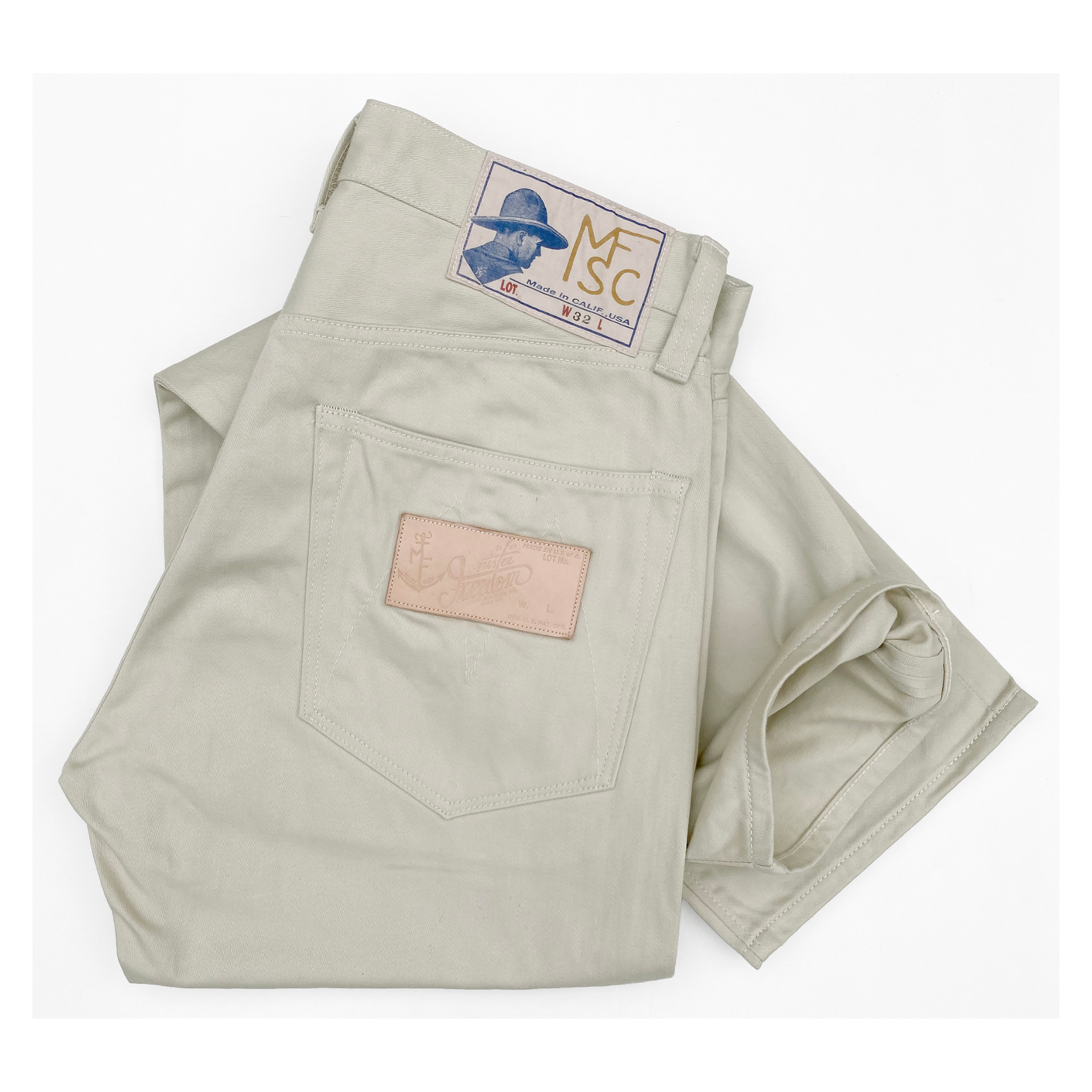Needles Assorted Patches Straight Jean 13oz Denim Distressed