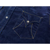 Original curvy “M” decorative stitching on pocket