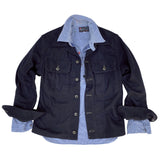 This shirt style is considered an overshirt and the garment is cut accordingly to accommodate layering.