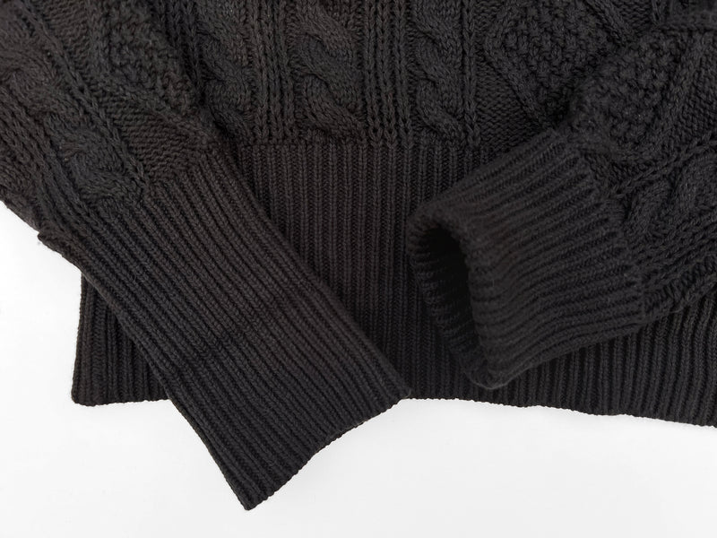 Mariner Sweater Roll-Neck - Black