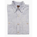 "Americana" Stripes, genuine bone buttons and patch chest pockets