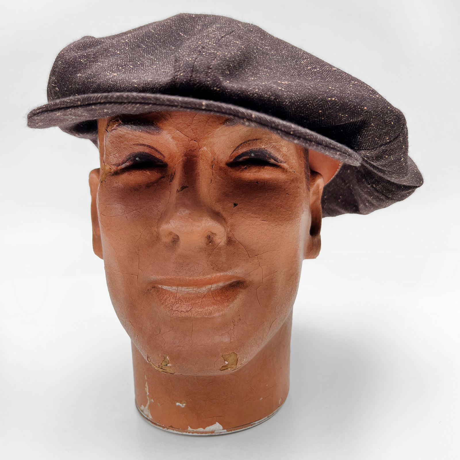 Scuttler Cap - NOS Brown Tweed – Mister Freedom®