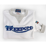 The Medalist Sweatshirt - White, "Freedom" Print