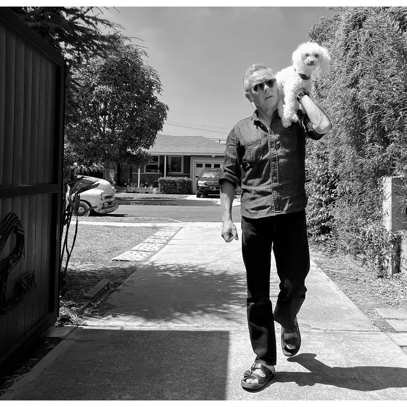 Fit image of Christophe Loiron wearing the Berkeley Shirt L/S - NOS Indigo Dobby