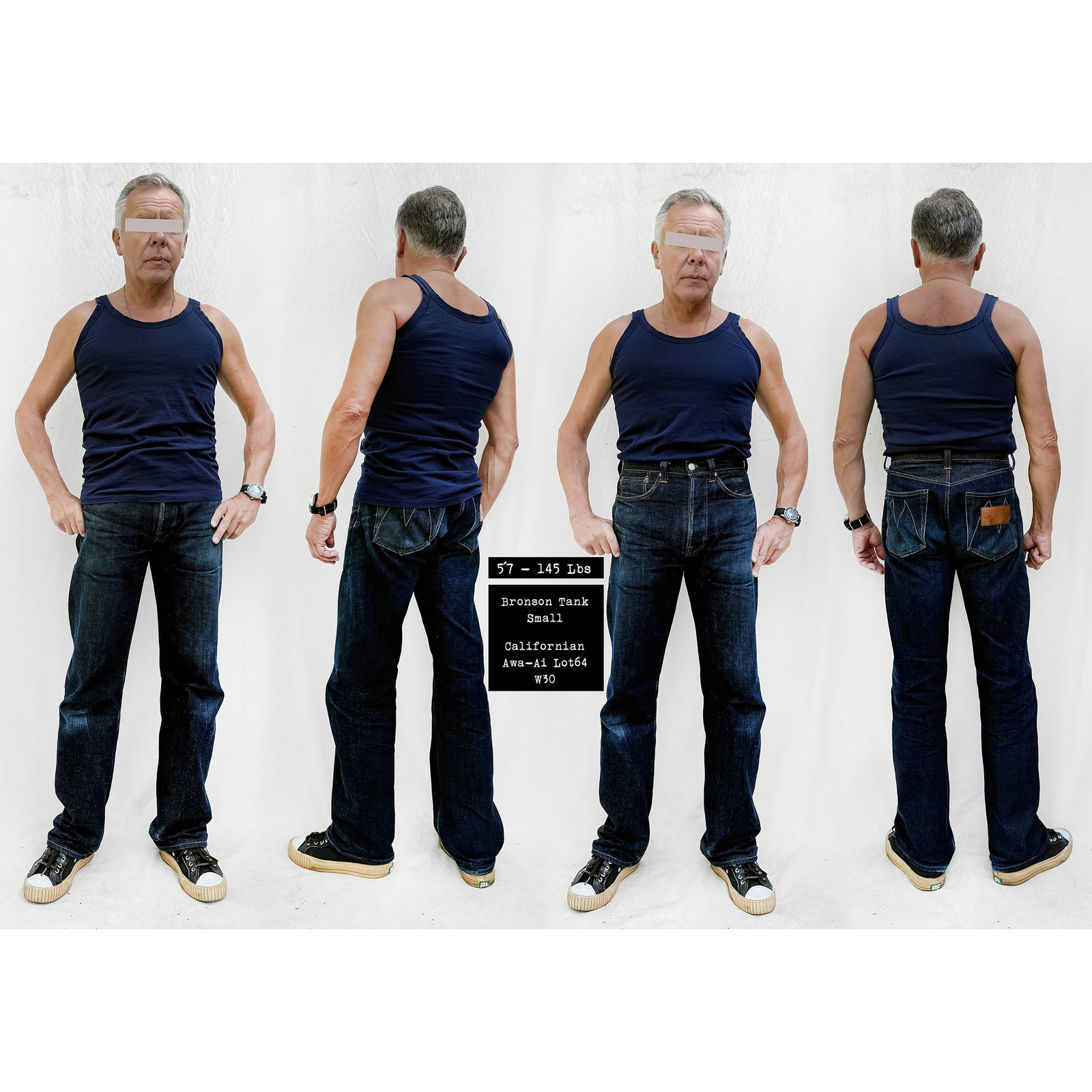 BRONSON” Tank Top - Navy Blue | Mister Freedom®