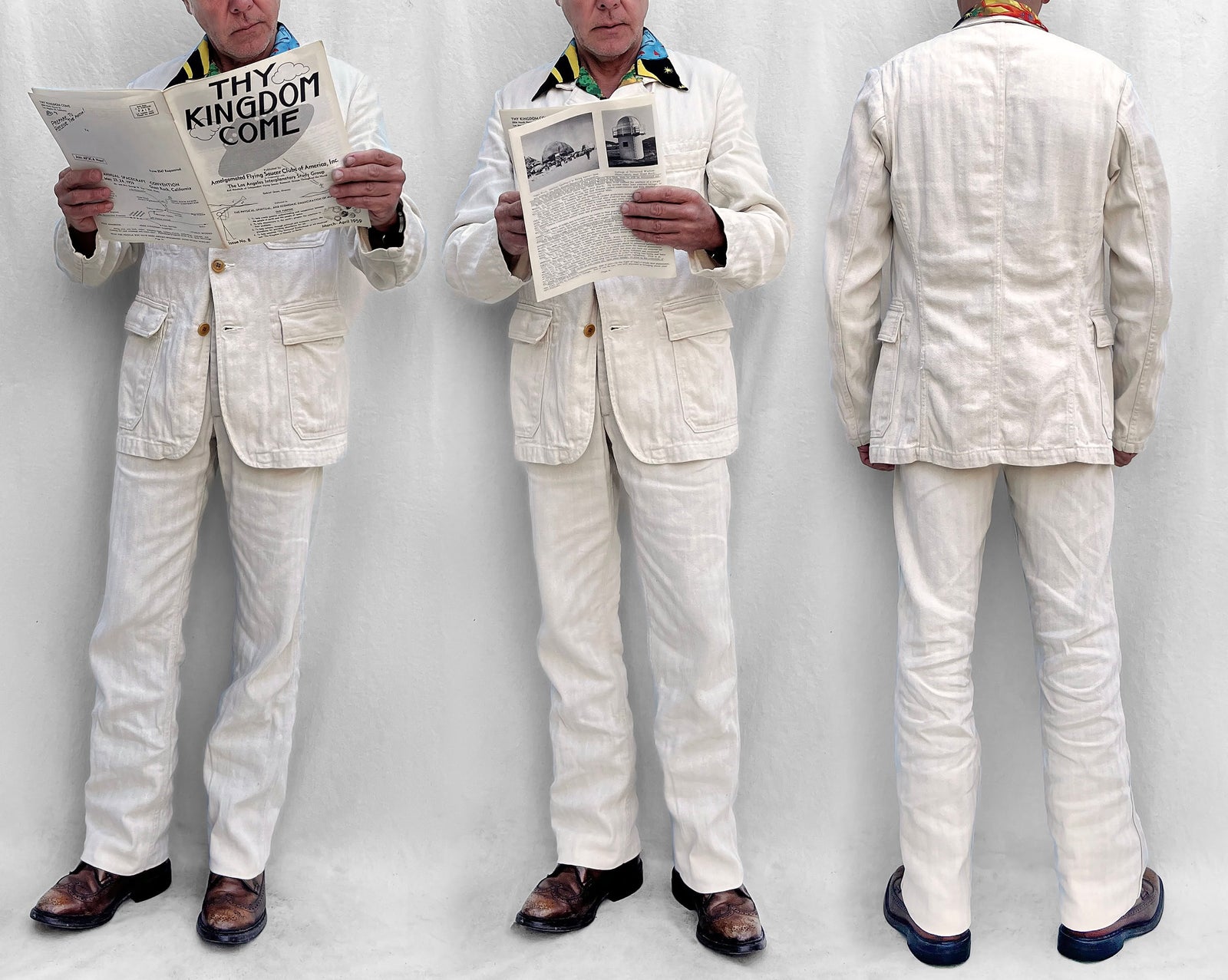 Continental Sportcoat - Ivory HBT – Mister Freedom®