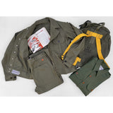 Mister Freedom® MECHANIC Utility Trousers, OG-107 cotton sateen shown with MF41 UTILITY JACKET - OG-107 COTTON SATEEN and SNIPES SHIRT - ARMY GREEN SHADE 44