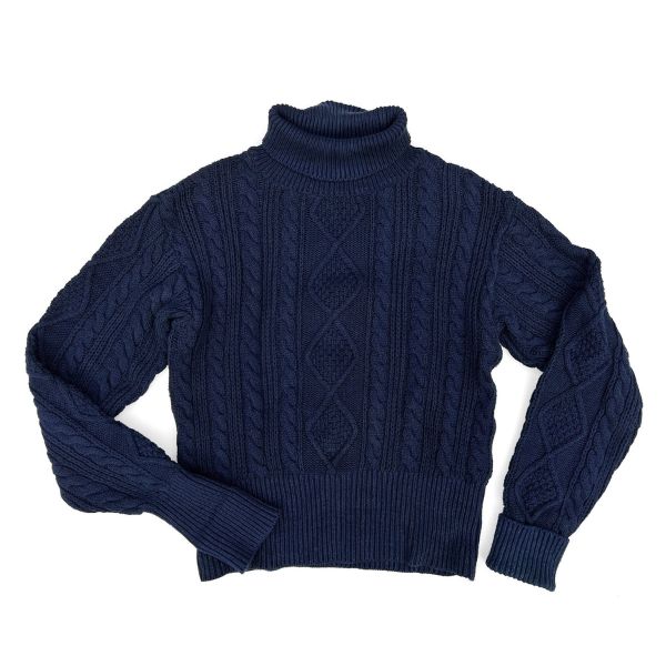 Mariner Sweater Roll-Neck - Indigo