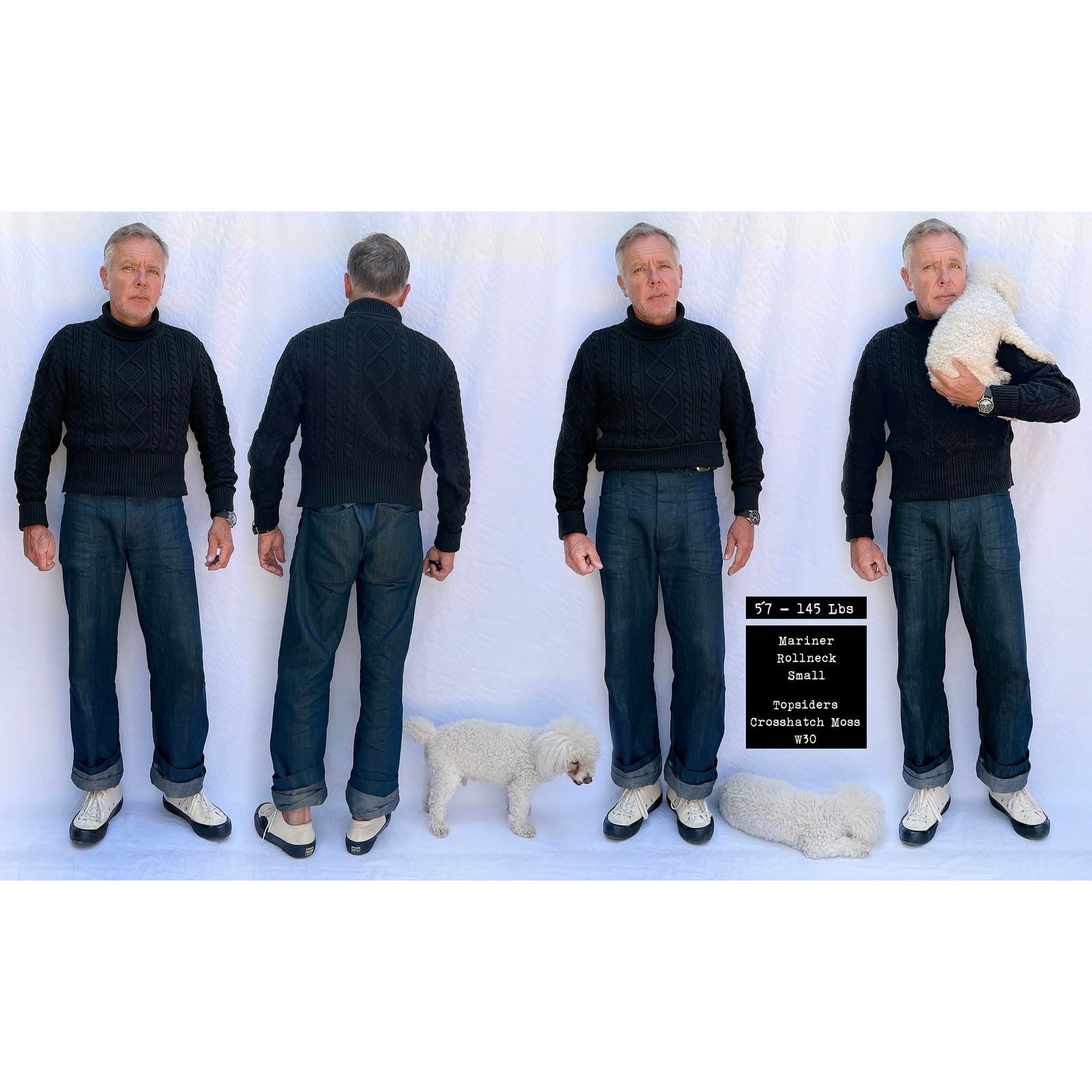 Mariner Sweater Roll-Neck - Indigo | Mister Freedom®