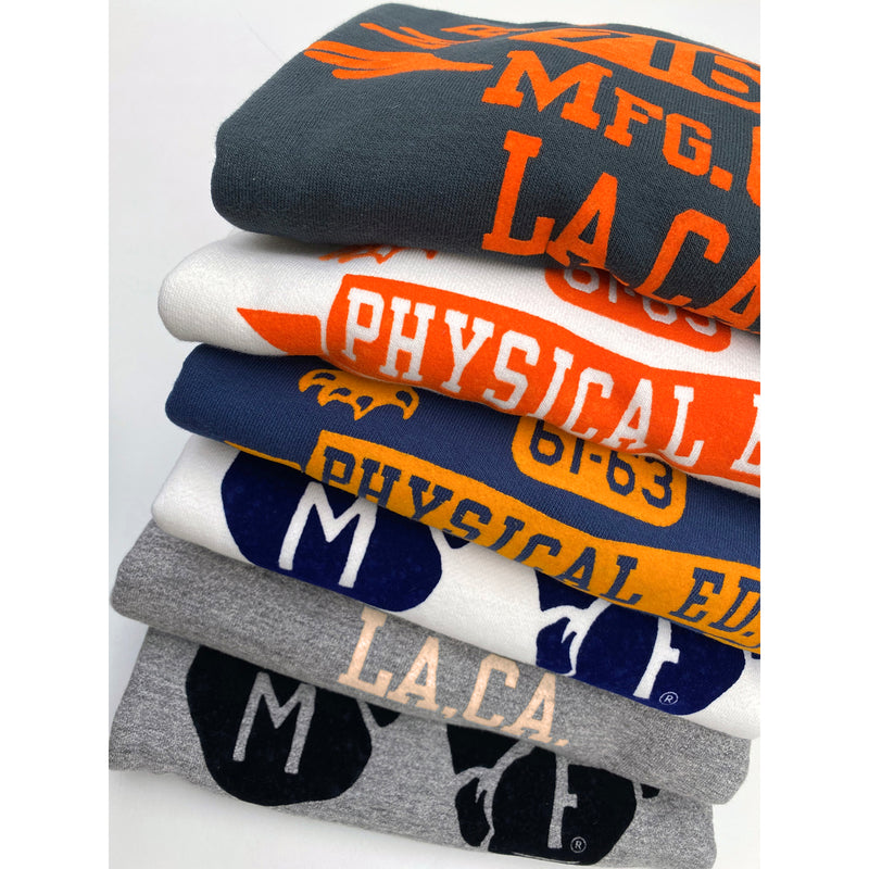 The Medalist Sweatshirt - Heather Grey "MfgCo." Print