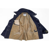 Mister Freedom® x Sugar Cane Peacoat "Okinawa" Denim - Fully lined (beige corduroy for body & OG-107 sateen for arms)