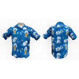 Coming Soon - Rock 'n' Roll Shirt "The Joe Greene" - Cerulean