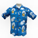 Coming Soon - Rock 'n' Roll Shirt "The Joe Greene" - Cerulean