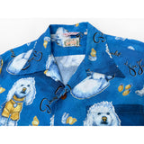 Coming Soon - Rock 'n' Roll Shirt "The Joe Greene" - Cerulean