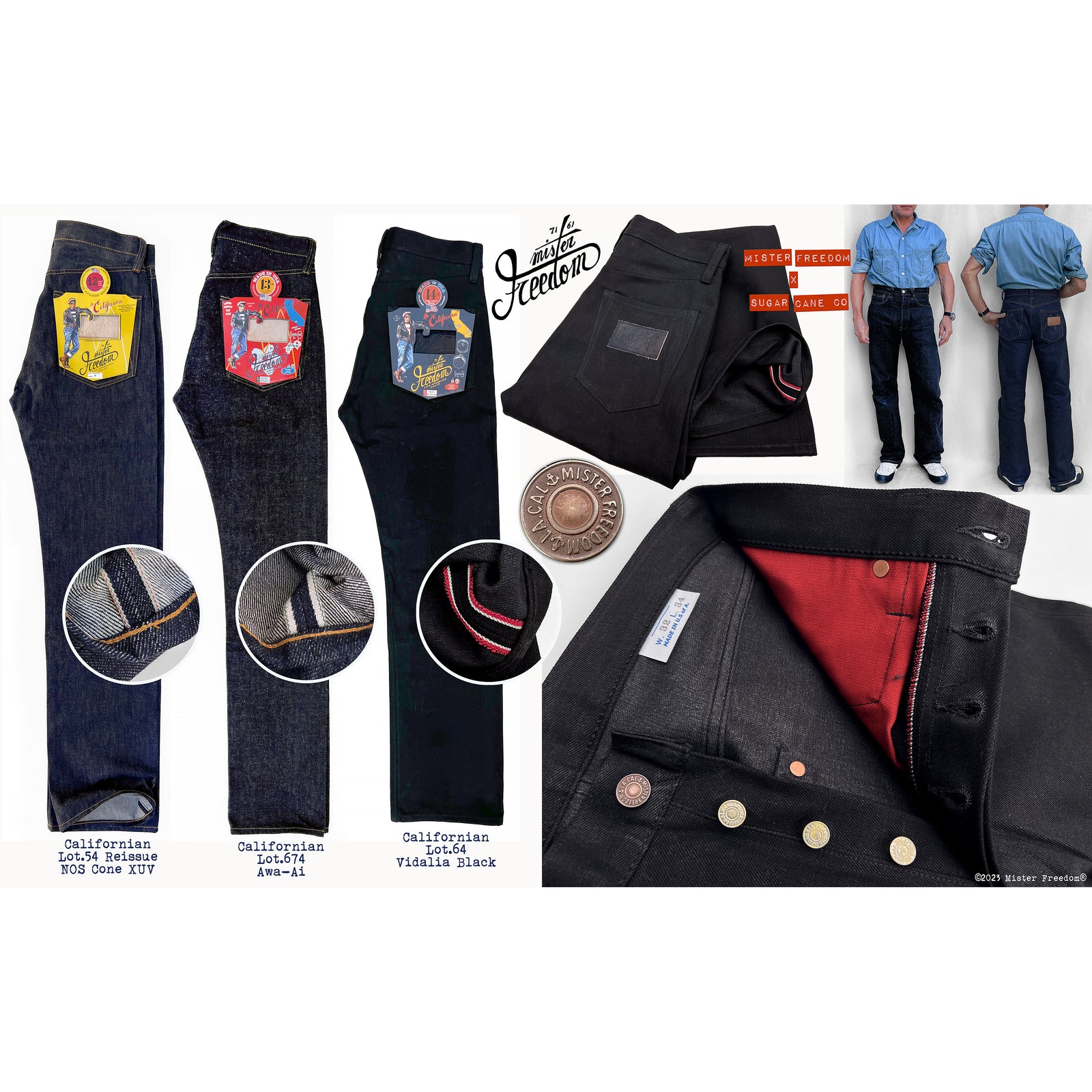 Californian Lot.54 Reissue - NOS Cone denim XUV – Mister Freedom®