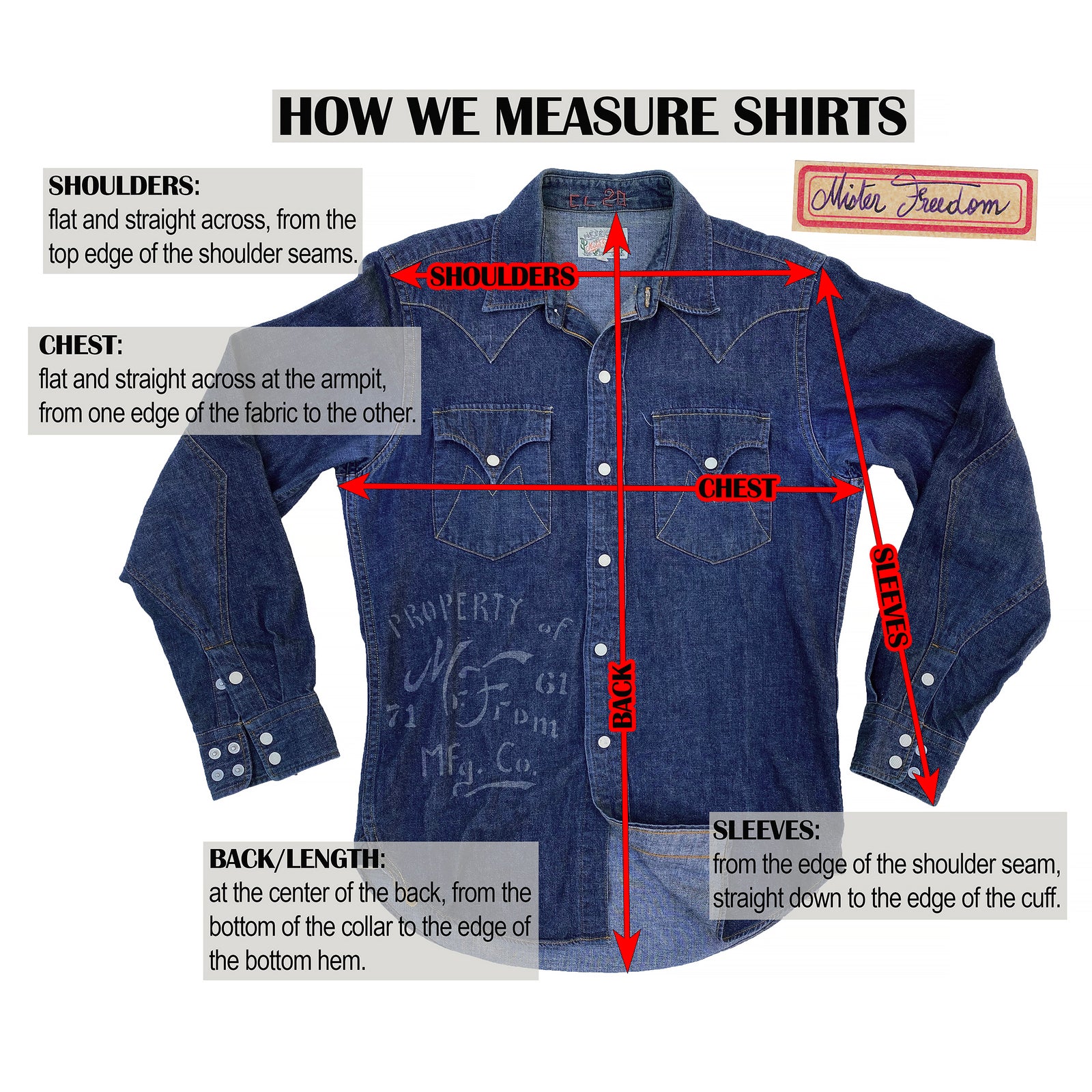 Snipes Shirt - Indigo HBT | Mister Freedom®