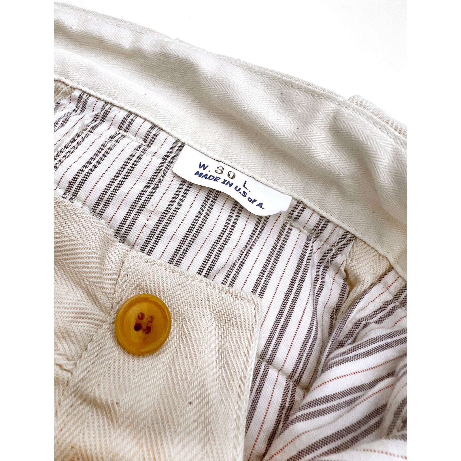 Sportsman Chinos - Ivory HBT | Mister Freedom®