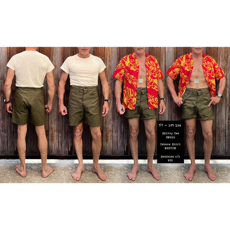 Swabbies Cut-offs - OG-107 cotton sateen