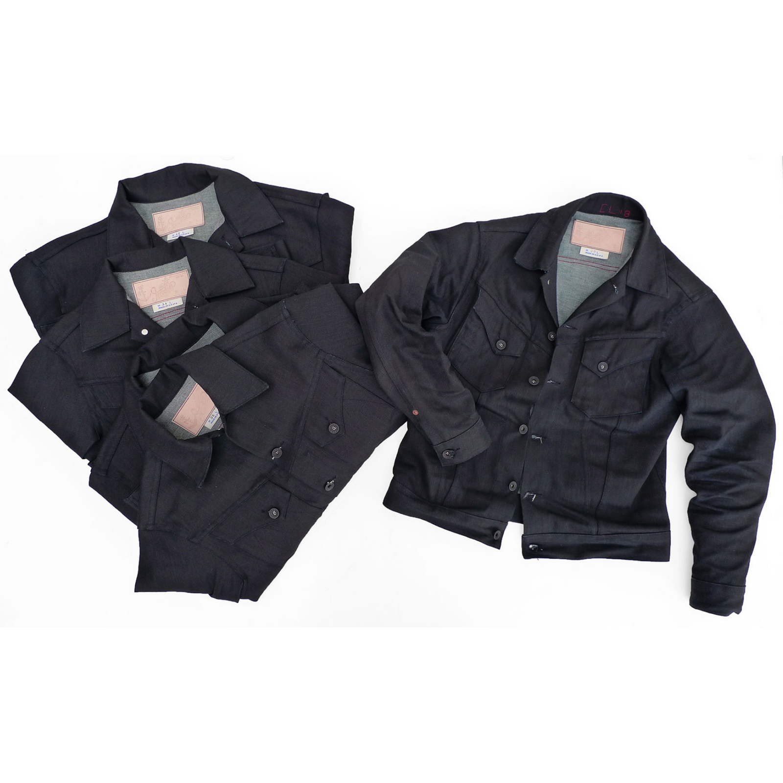 Cowboy Jacket - NOS Black Coated Denim | Mister Freedom®