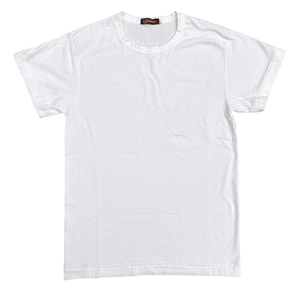 Mister Freedom® SKIVVY T-shirt WHITE, vintage inspired tubular knit jersey tee, available in Small, Medium, Large, X-Large, made in USA