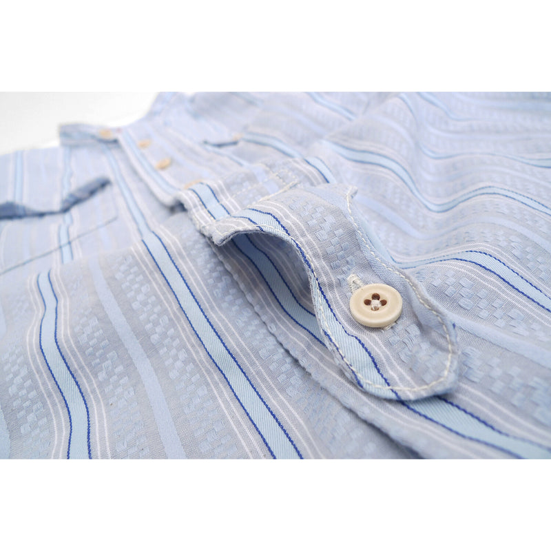 Chemise Poilu - Blue Dobby Stripe