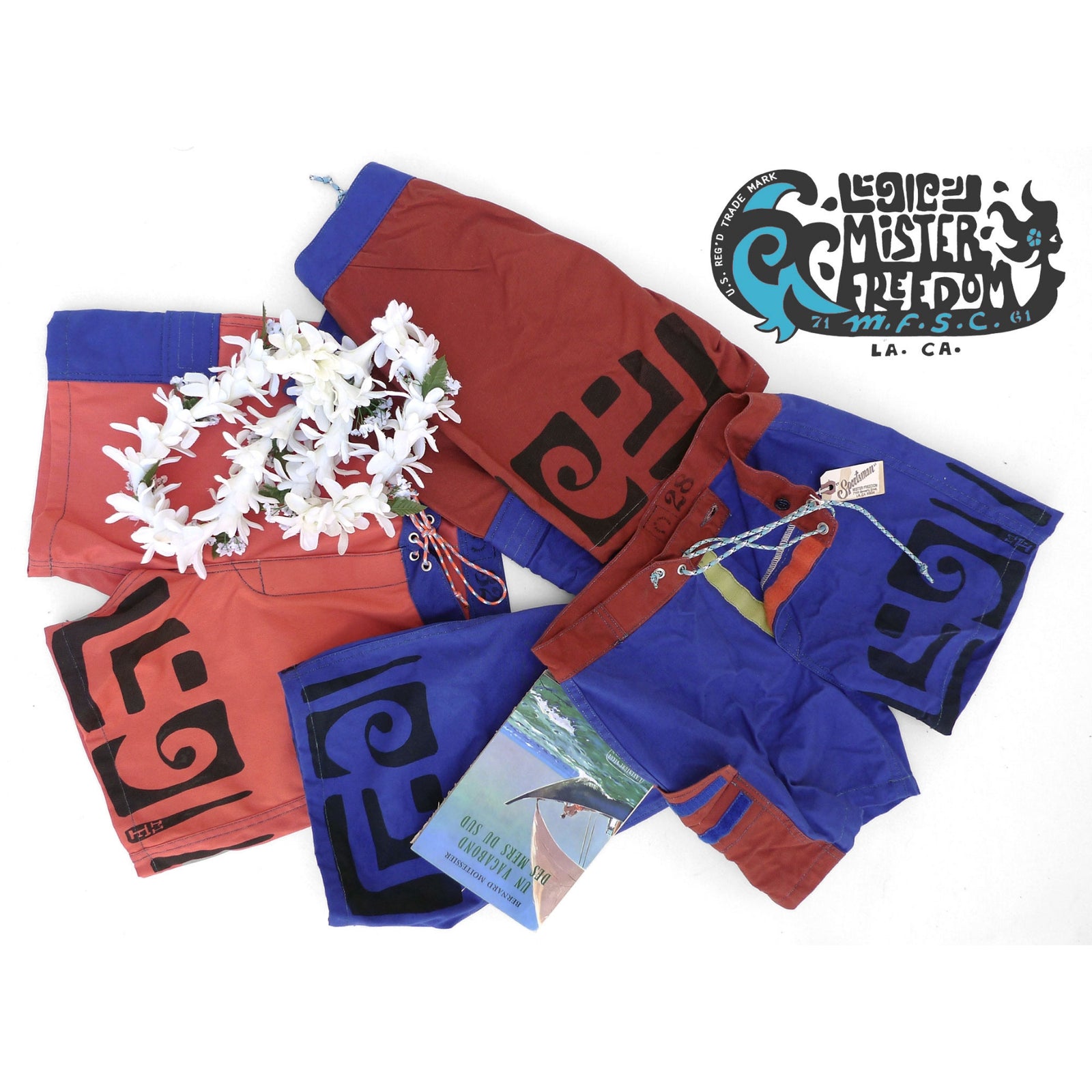 Skipper Board Shorts - Coral | Mister Freedom®