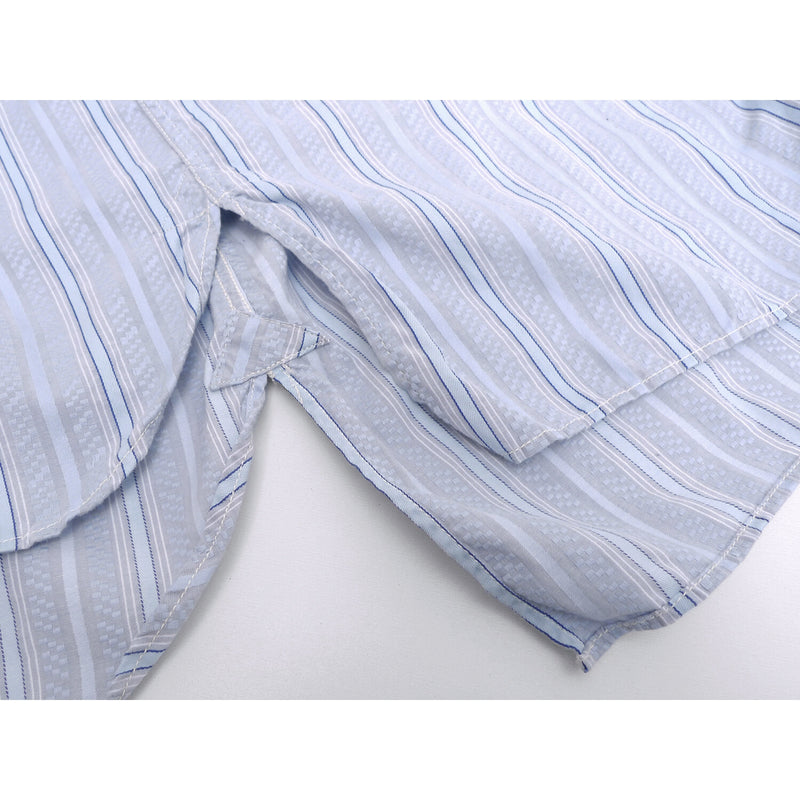 Chemise Poilu - Blue Dobby Stripe