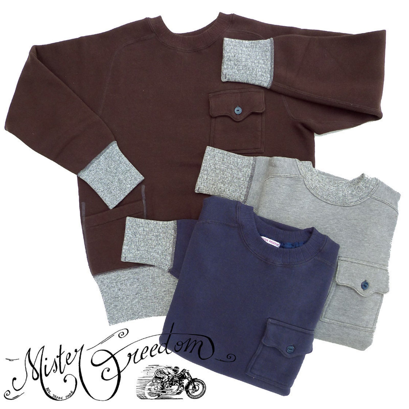 Mechanic Sweatshirt - Grey | Mister Freedom®