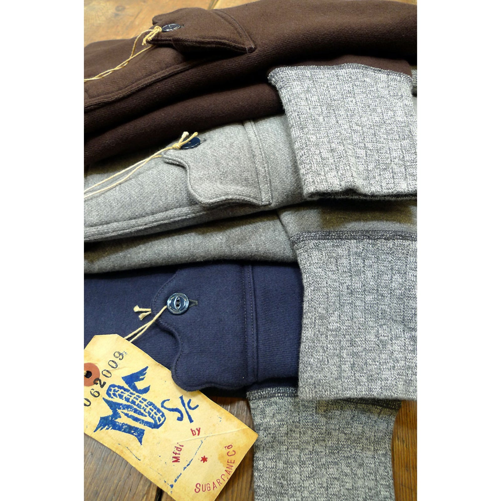 トップス MISTER FREEDOM Mechanic Shirt M size Mechanic Sweatshirt - Grey | Mister Freedom®