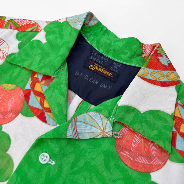 Mister Freedom Camp collar shirt new old stock Japanese kimono fabric