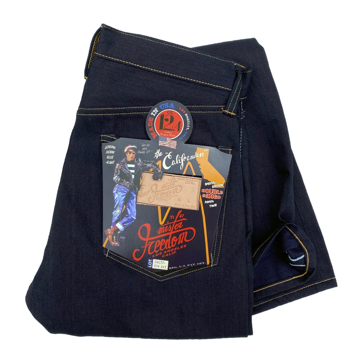 MISTER FREEDOM CALIFORNIAN 34 米国製 着用１回 新入荷🔥 MISTER FREEDOM×SUGARCANE MFSC Made in U.S.A NOS 14.5 oz