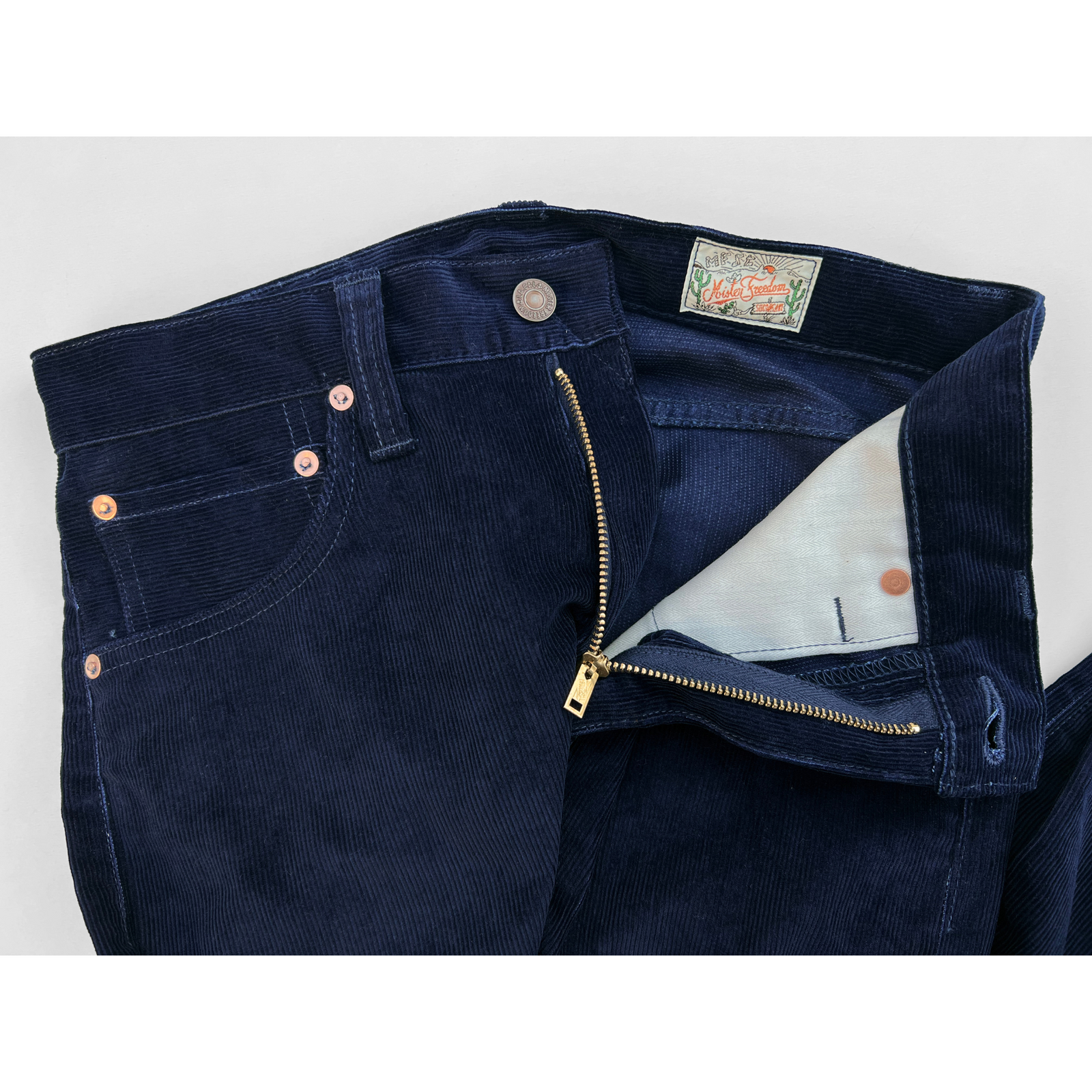 レア MISTERGENTLEMAN CORDUROY MA-1 Cowboy Jacket Corduroy - Indigo | Mister Freedom®