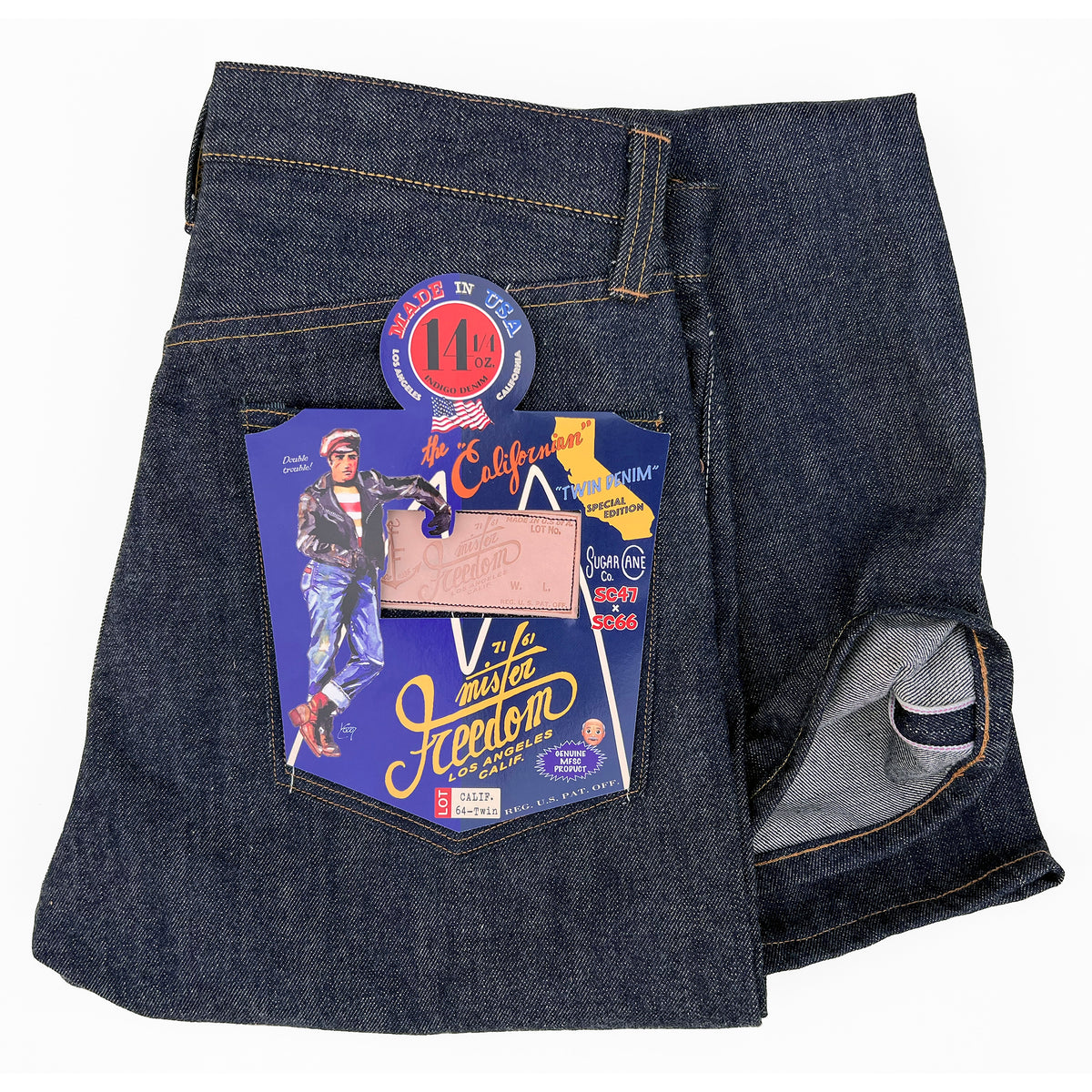 Pantalon Mister Freedom Le Valseur - Taille M, Tour De Taille 30", Rayé, Coton - Occasion Très Bon état