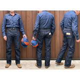 Californian fit. Classic straight leg jeans made in USA