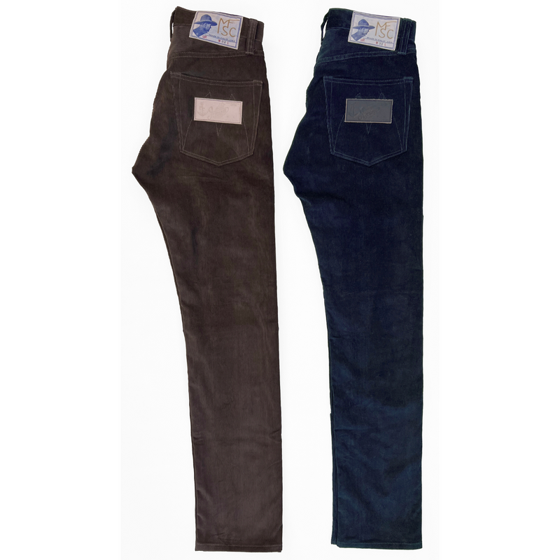 Brown and Navy Californian Lot.674 side silhouette