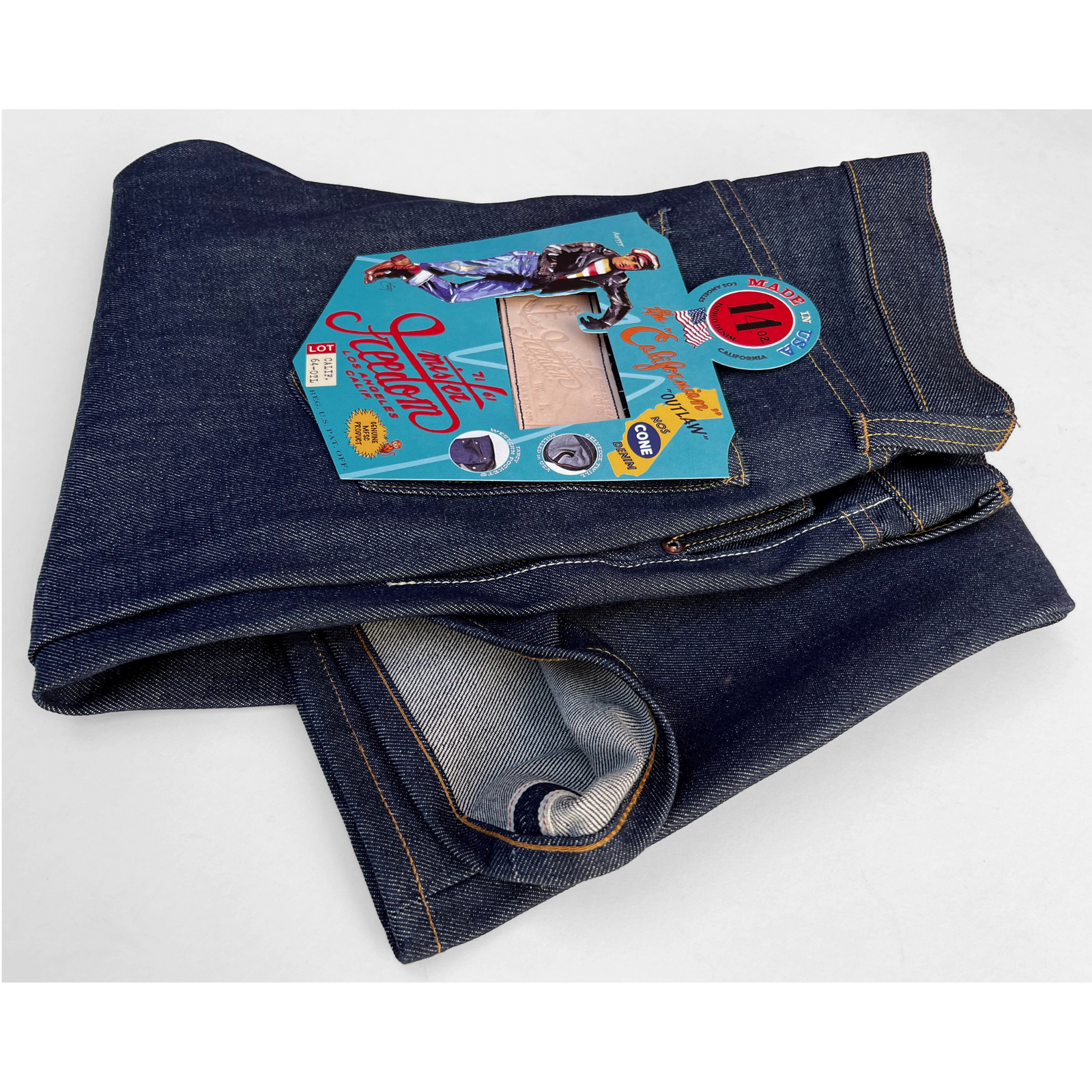 Jean Flare Born In California Taille 26 - Neuf Avec étiquettes, Denim Bleu
