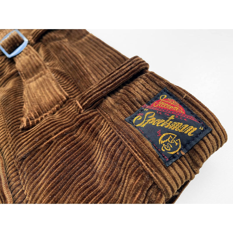 Continental Trousers Original “The SPORTSMAN” woven rayon label on rear waistband, concealed when wearing a belt