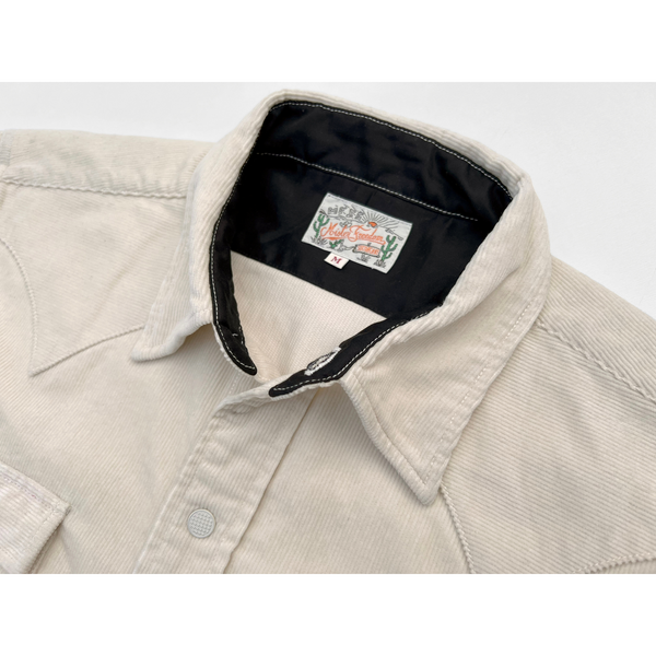 Dude Rancher Shirt collar with black facing and original Mister Freedom® label