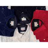 All four FW22 Dude Rancher Shirts: Black, Red, Off-white and Indigo