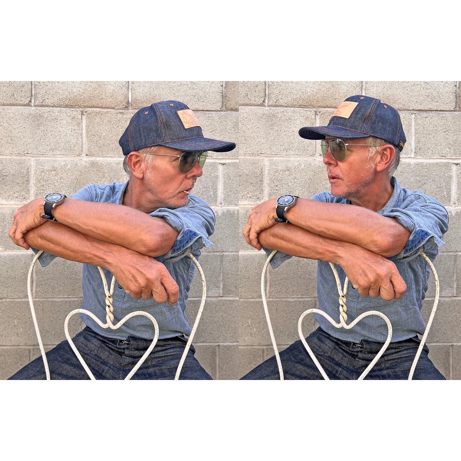 Snapback Cap 6P - NOS Cone Denim | Mister Freedom®