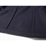 Lower back panel cinching darts. MF51 Field Shirt melton wool with contrast stitching.