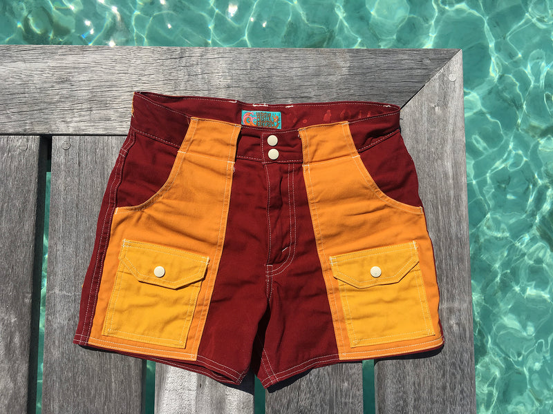 Manureva Deck Shorts - Orange Tutti Frutti