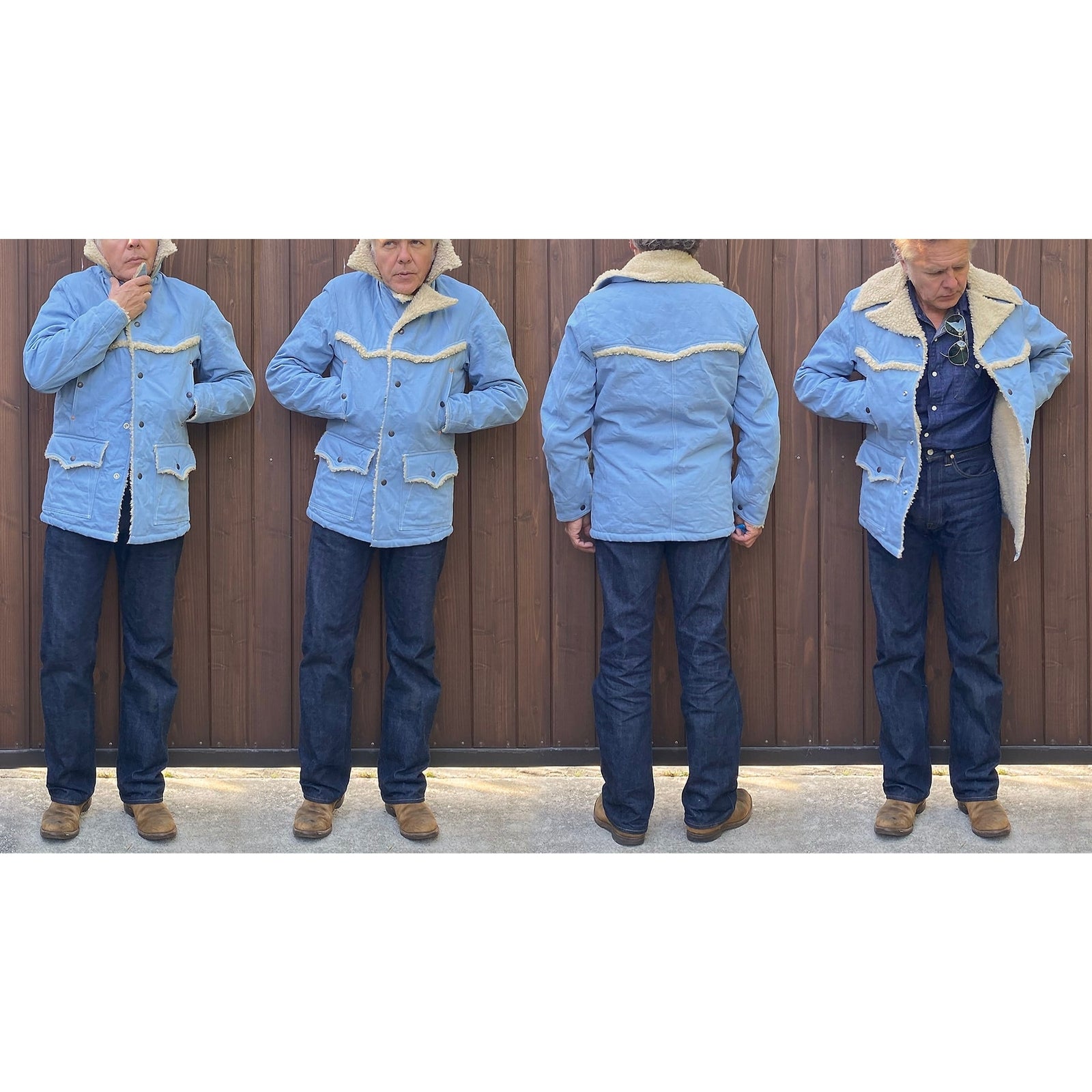 美品◆Ameri◆MOUTON LAYERED DENIM JK Ameri（アメリ）の「MOUTON LAYERED DENIM JACKET（デニムジャケット