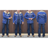Maverick Jacket Malibu Edition fit pic with Mister Freedom® Californian Blue Jeans
